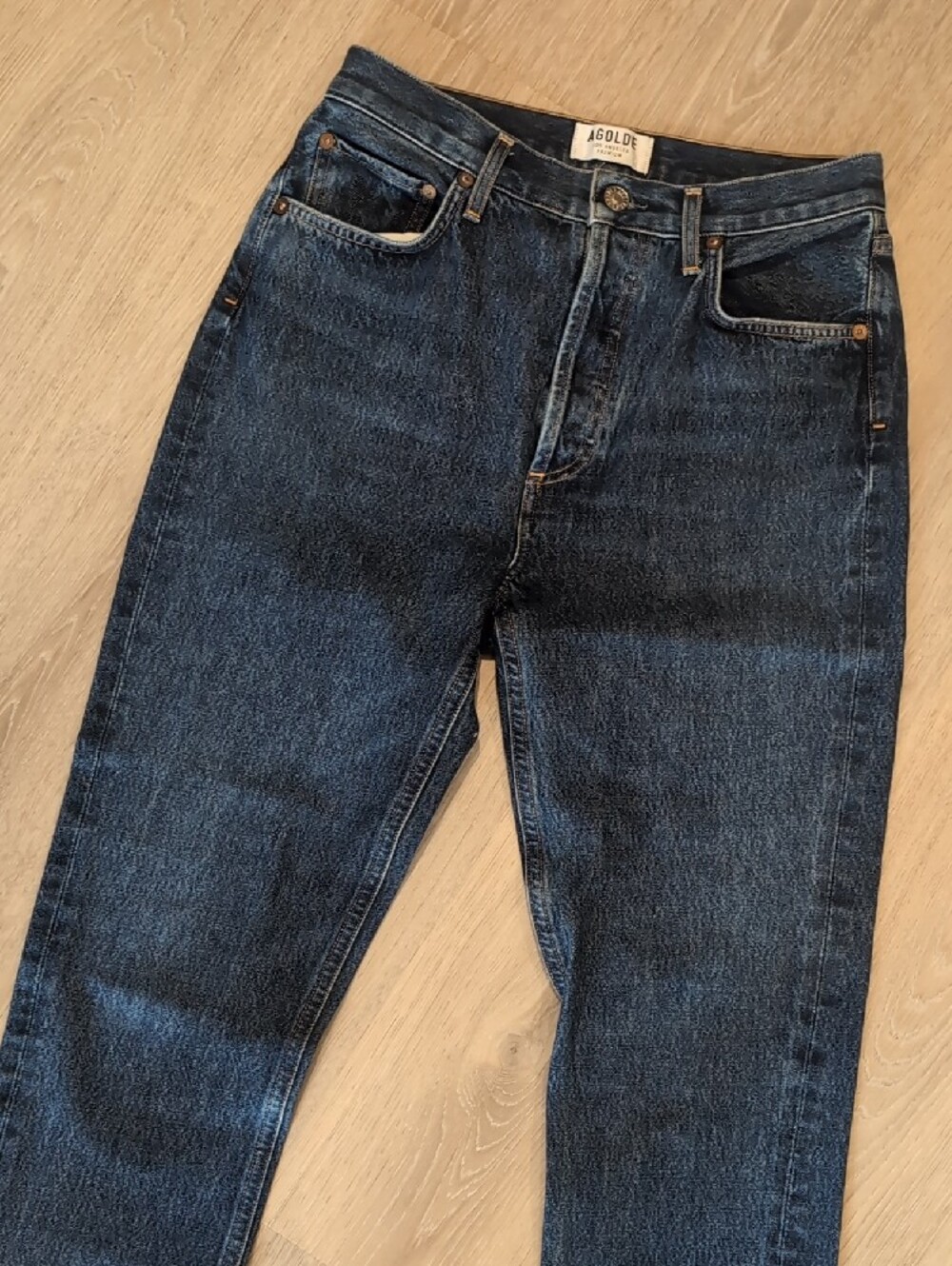 Agolde Remy High Rise Straight Leg Jeans - Picture 7 of 11
